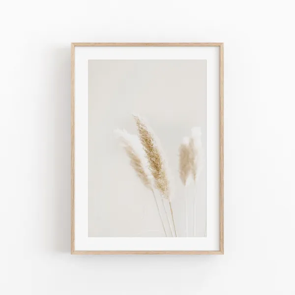 Pampas Grass Print, Farmhouse Rustic Wall Art
