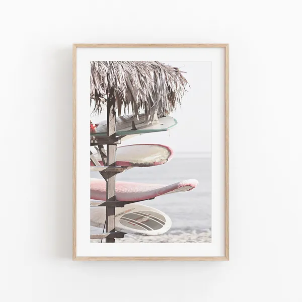 Beach Photography Ocean Water Poster Print, Coastal
