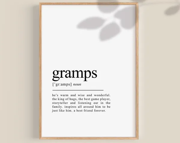 Gramps Gift Grandfather Gift, Gift For Grandpa