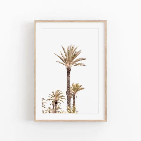 California Palm Tree Modern Minimalist Art Print