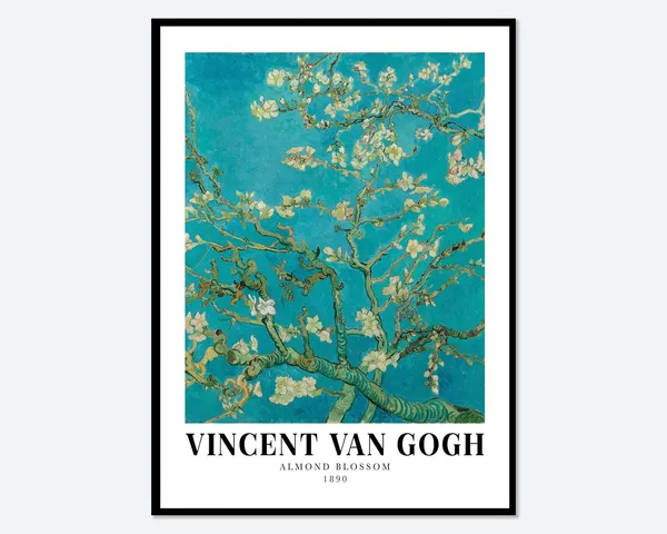 Van Gogh Almond Blossom 1890 Vintage Art Print
