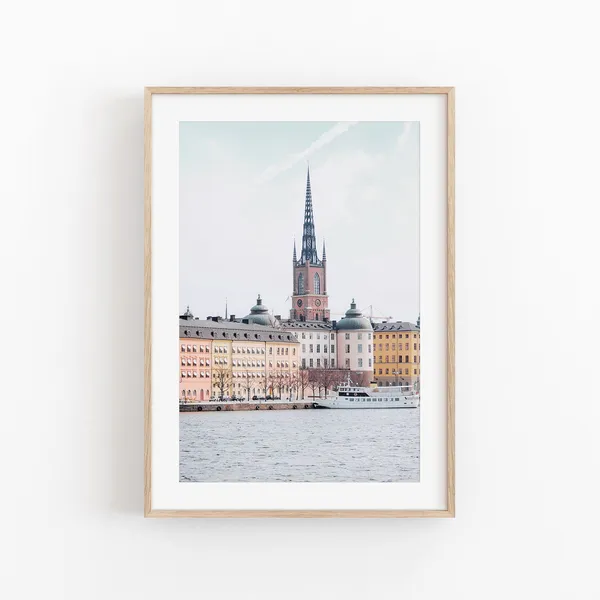 Sweden City Print Wall Art Print