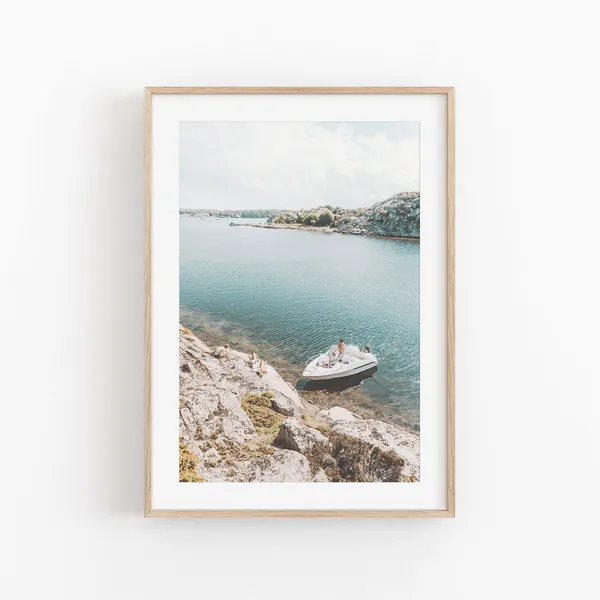 Sweden Travel Poster, Cityscape Wall Art