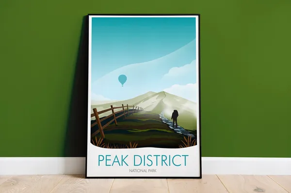Peak District National Park Travel Poster