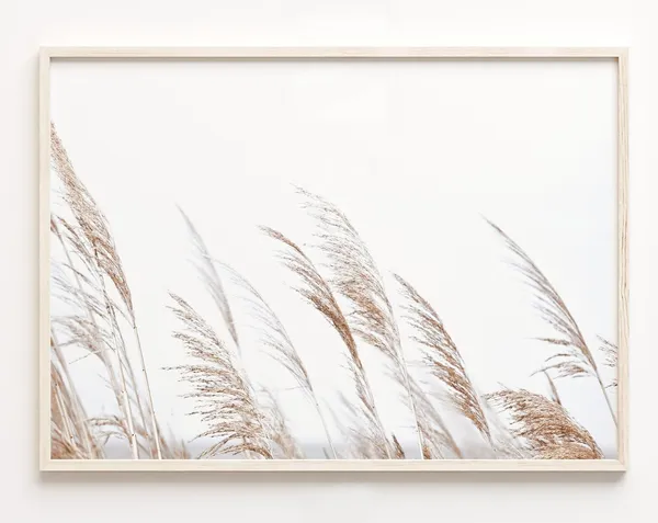 Pampas Grass Decor Print, Coastal Style Poster