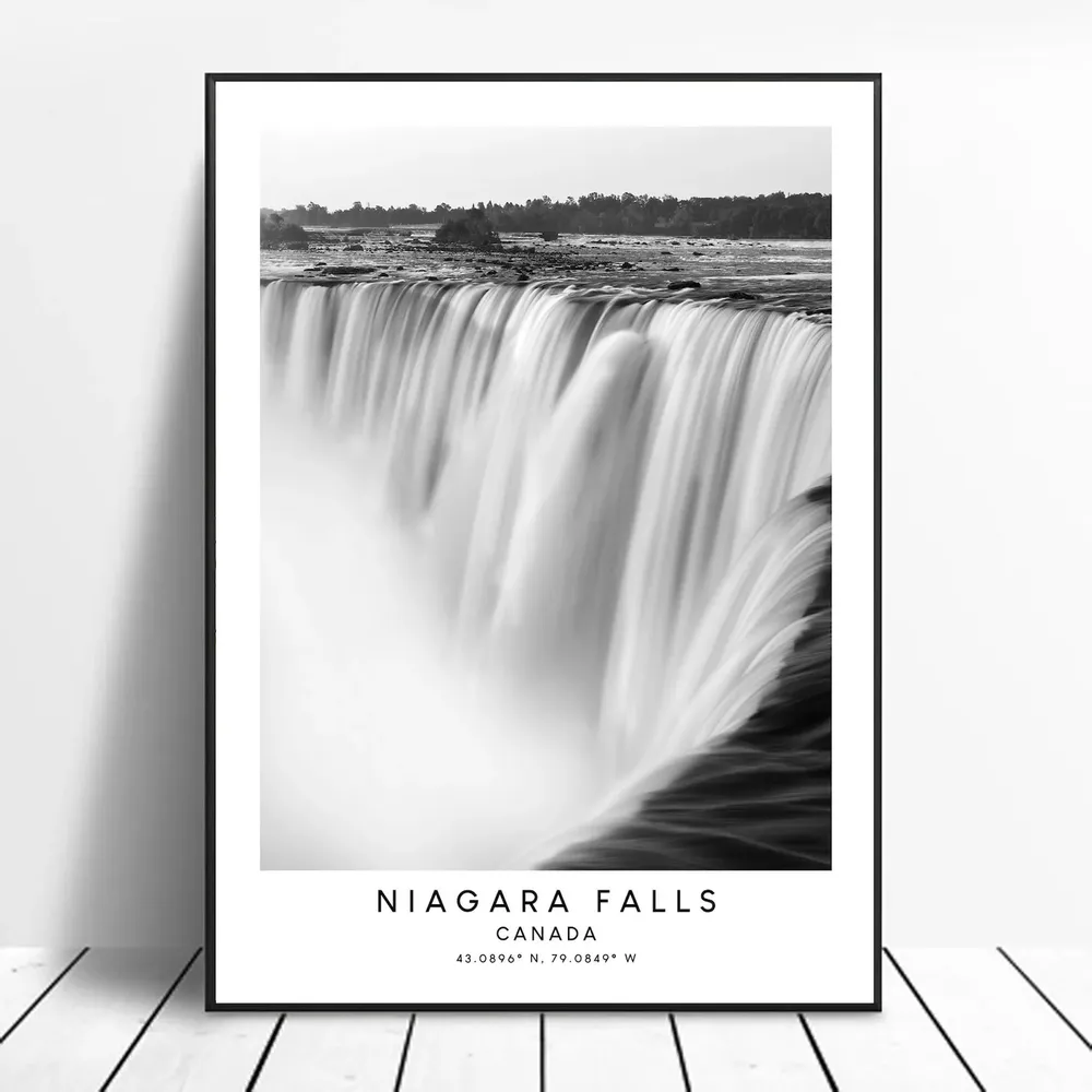 Niagara Falls Minimalist Travel Poster, Canada