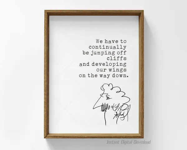 Kurt Vonnegut Quote Art Print for Book Lovers