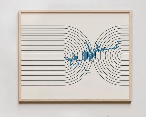 Lake Powell Mid Century Modern Art Print