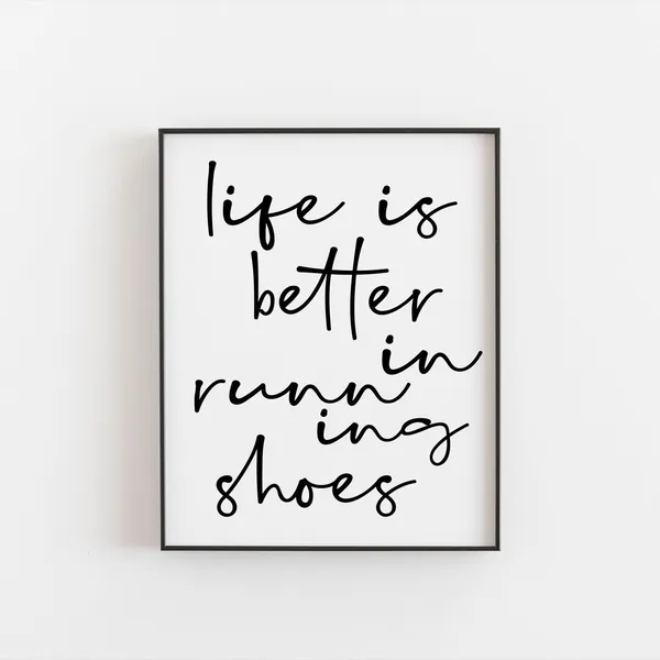 Runner Mom Motivation Art Print, Running Gift