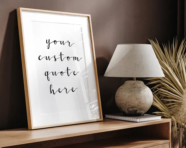 Custom Quote Print, Personalised Typography Wall Art