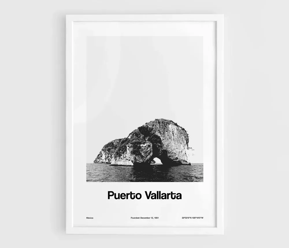 Puerto Vallarta Mexico Minimalist City Art Print