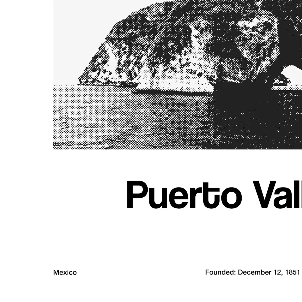 Puerto Vallarta Mexico Minimalist City Art Print - Image 2