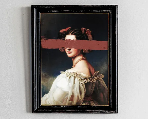 Altered Art Portrait Maximalist Decor Baroque Print