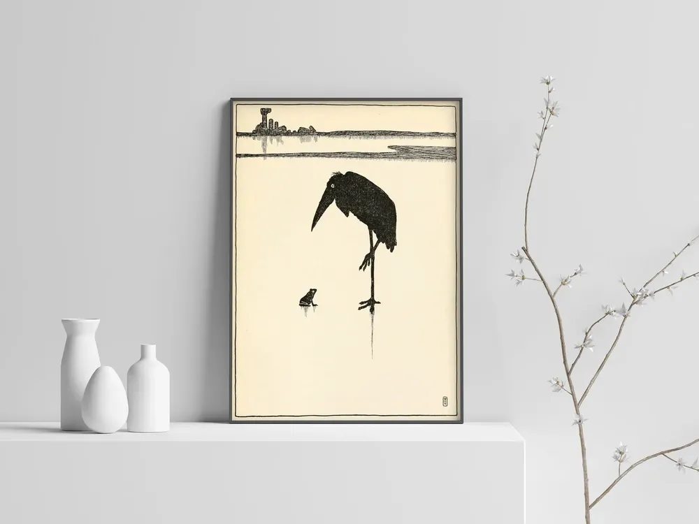 Matsumoto Hoji Vintage Japanese Poster, Art Deco Print - Image 3