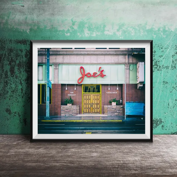 Downtown San Jose Joe Sign Photography Art Print