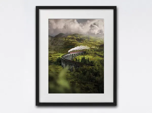 Glenfinnan Viaduct Scottish Landscape Photography Poster