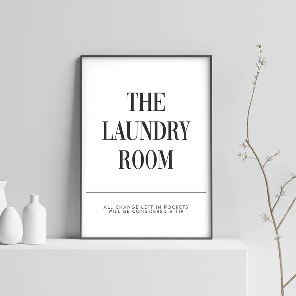 The Laundry Room Funny Utility Room Poster Print