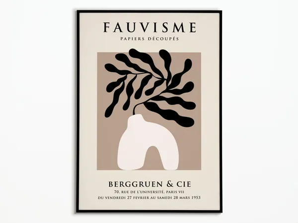 Matisse-Inspired Abstract Art Poster Print