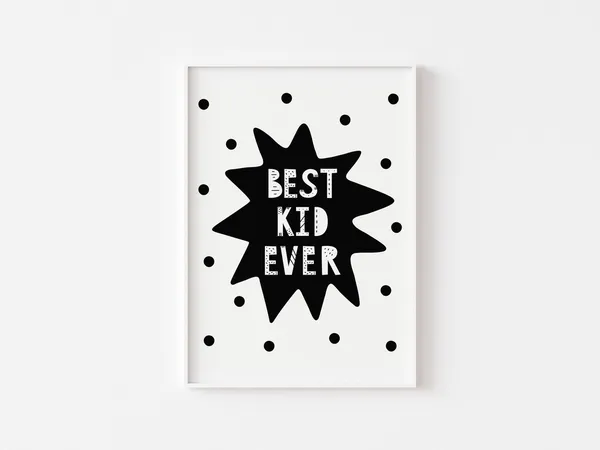 Best Kid Ever Scandinavian Minimalist Art Print