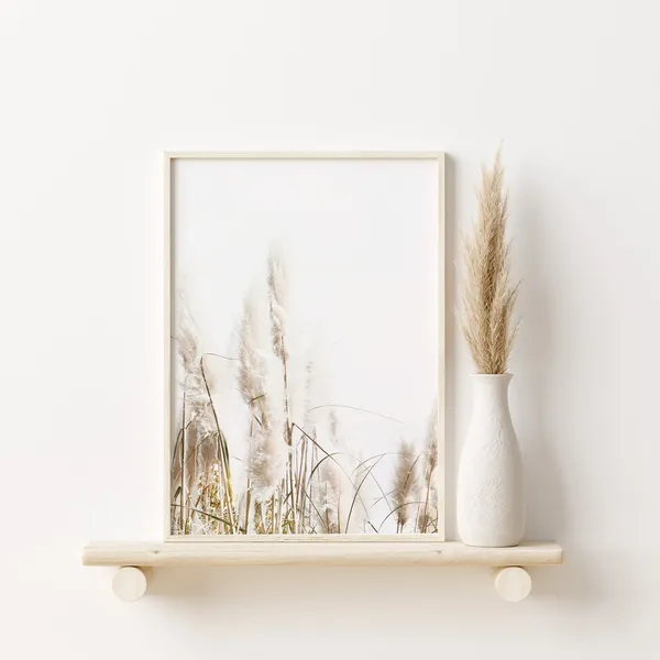 Pampas Grass Coastal Botanical Art Print