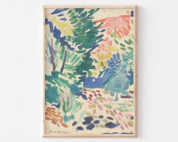 Henri Matisse Landscape At Collioure Abstract Art Print
