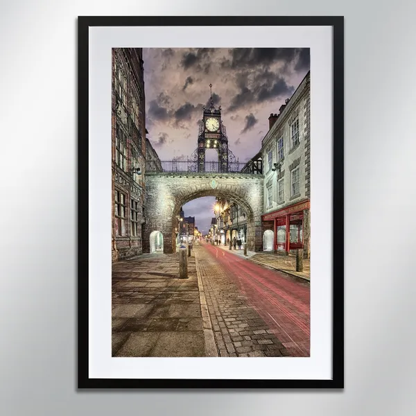 Eastgate Clock Chester Architecture Travel Poster