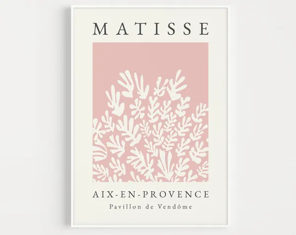 Henri Matisse Pink Art Print, Modern Wall Art