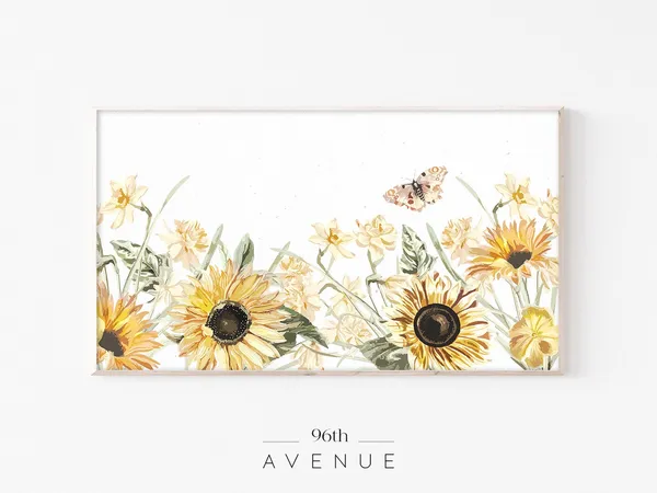 Spring Flowers Art Print, Floral Seasonal Decor