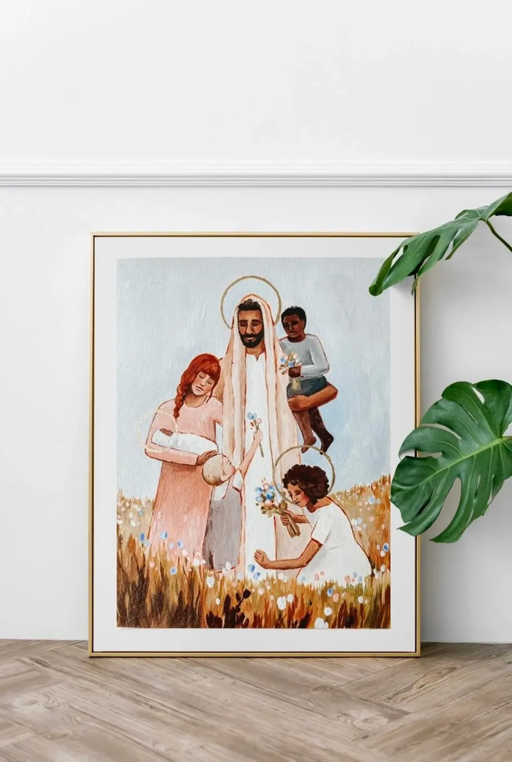 Christ And The Children Christian Religious Art Print - Image 2