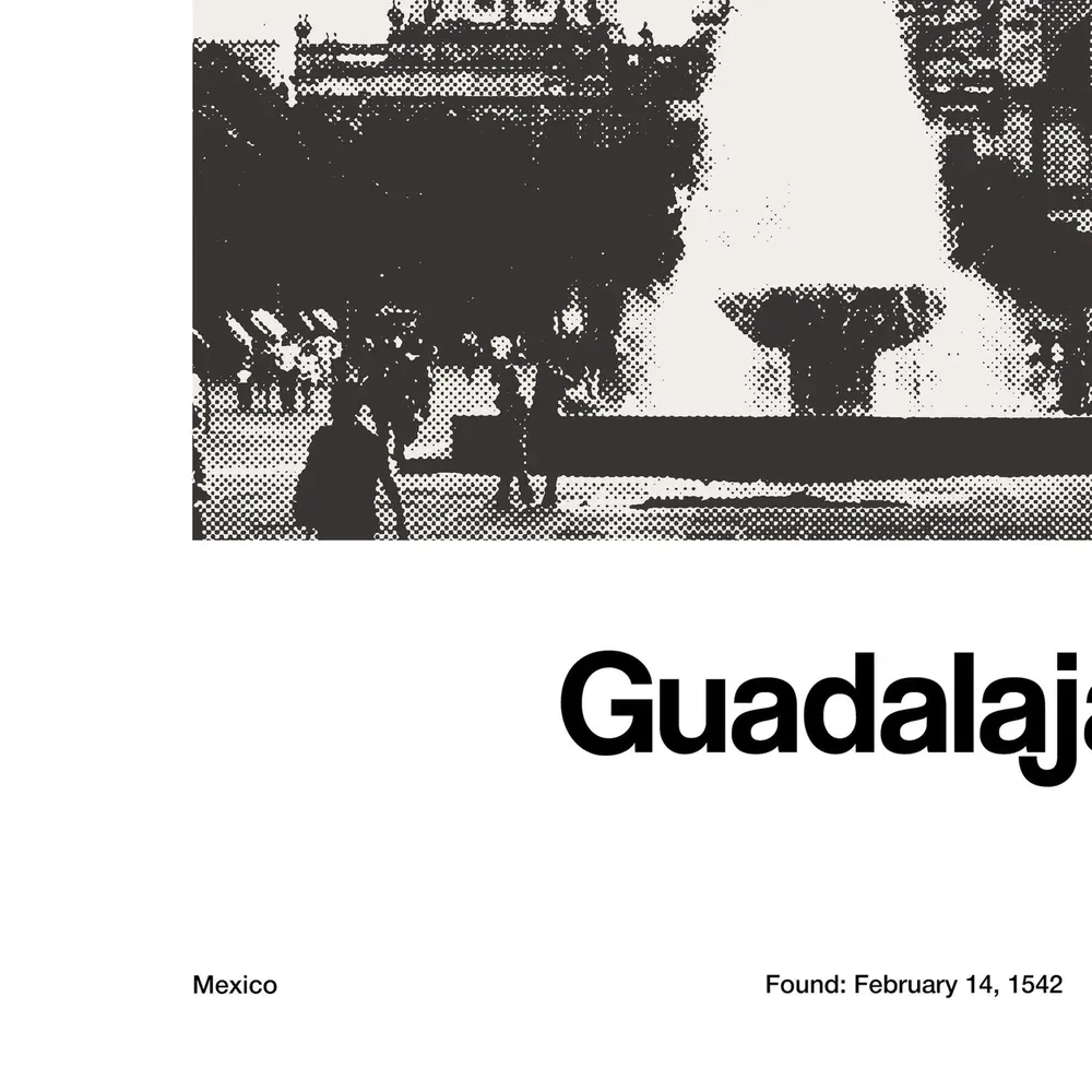 Guadalajara Minimalist Travel Poster, Jalisco State Mexico - Image 3
