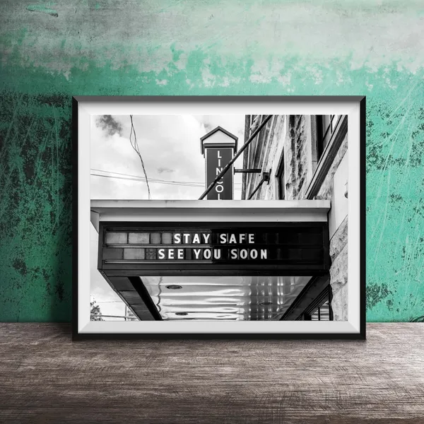 Lincoln Hall Chicago Sign Photography, Travel Poster
