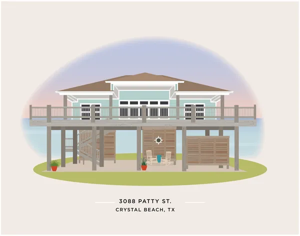 House Portrait, Moving Gift Art Print