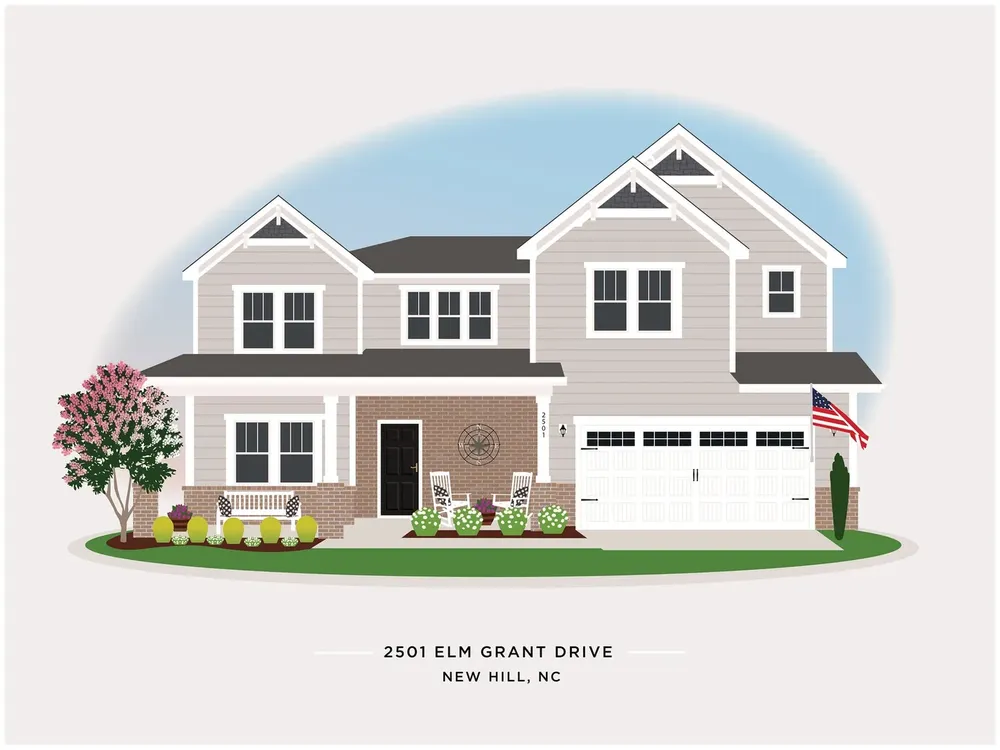 House Portrait, Moving Gift Art Print - Image 4