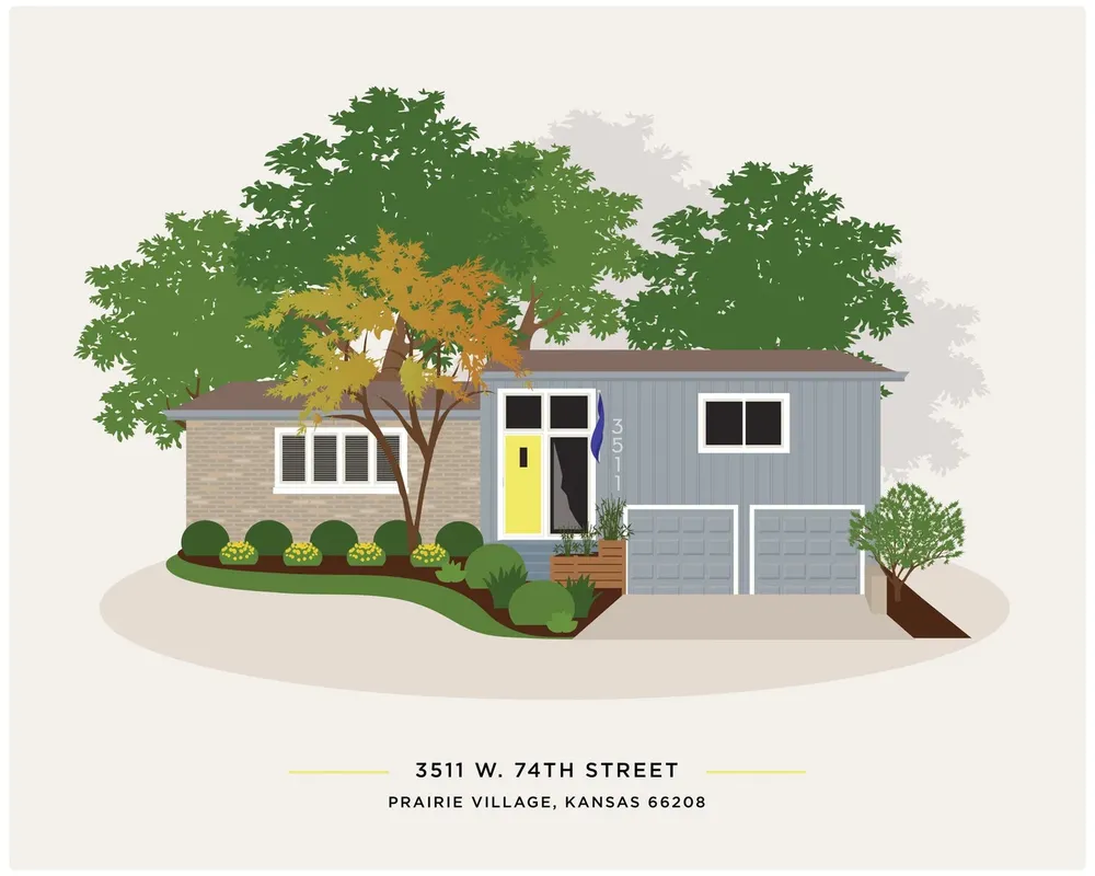 House Portrait, Moving Gift Art Print - Image 3