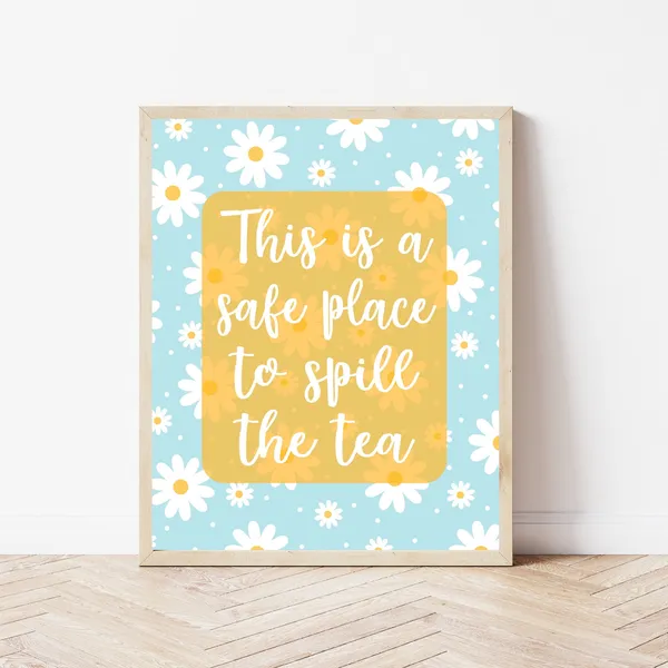 Boho Therapy Decor Mental Health Counselor Art Print
