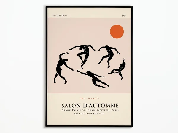 Matisse-Inspired Abstract Art Poster, Wall Decor