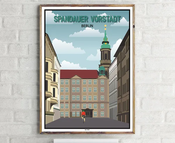 Mitte Spandauer Vorstadt Vintage Travel Poster