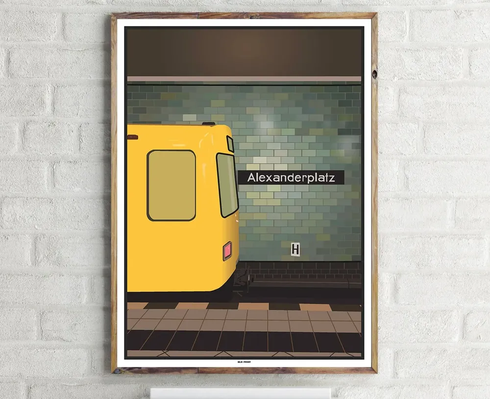 Alexanderplatz Vintage Travel Poster