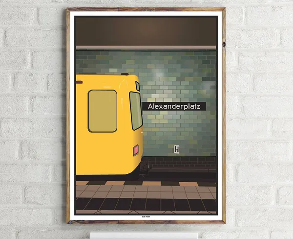 Alexanderplatz Vintage Travel Poster