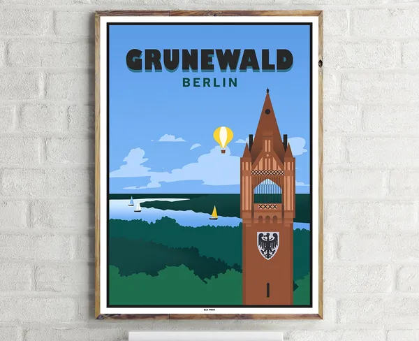 Grunewald 1 Vintage Travel Poster