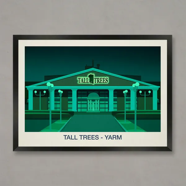 Tall Trees Nightclub Poster, Nightclub Prints