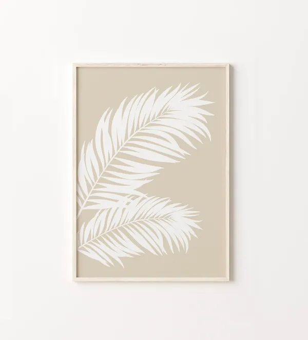 Minimalist Palm Tree Coastal Boho Art Print