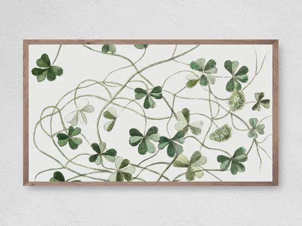 St. Patrick's Day Intertwined Clovers Art Print
