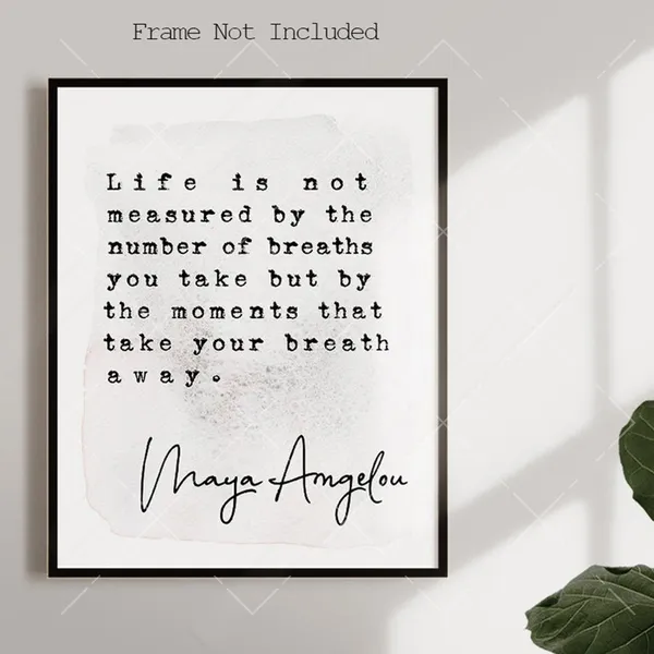 Maya Angelou Quote Art Print, Office Wall Decor