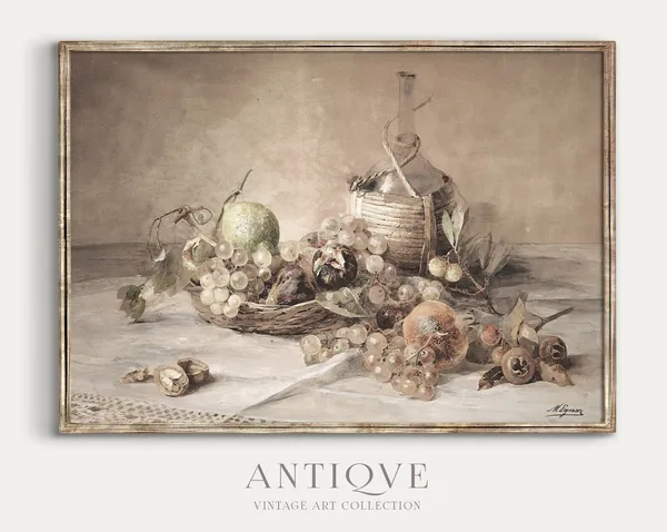 Vintage Still Life Fruits Art Print