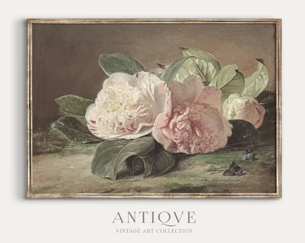 Antique Roses - Vintage Floral Art