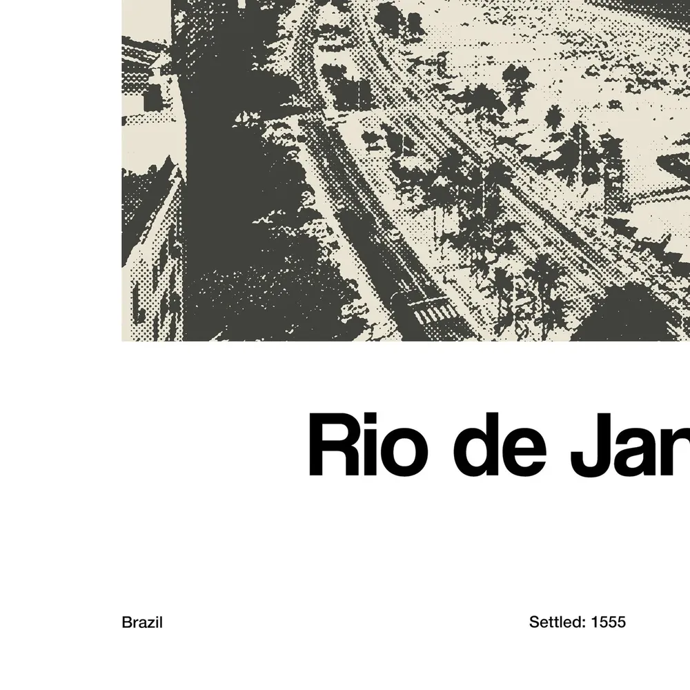 Copacabana Rio De Janeiro Minimalist Travel Poster - Image 3