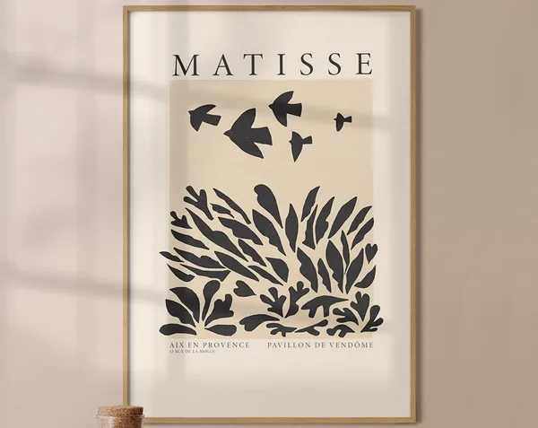 Henri Matisse La Gerbe Exhibition Poster, Abstract Art