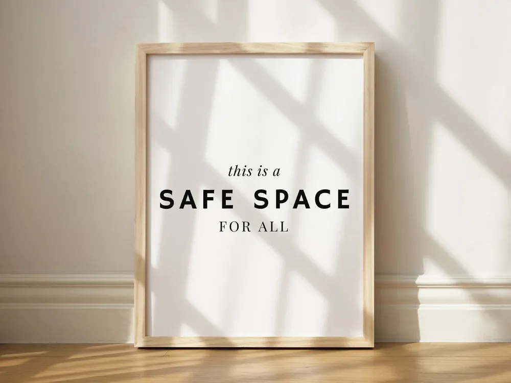 This Is A Safe Place For All Art Print