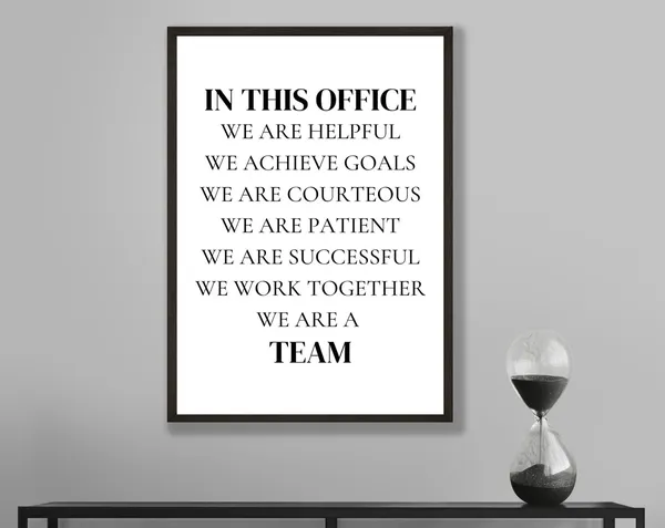 Office Wall Art Poster Print for Office Decor